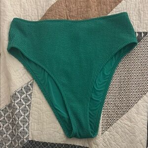 Aerie Green High-Waisted Bikini Bottom